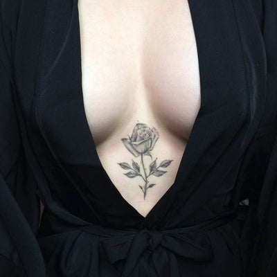 30+ Feminine Sternum Tattoo Ideas for Women