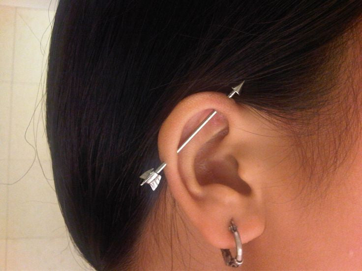AROWRO 14G Industriële Piercing Sieraden 316L Chirurgisch Staal AROWRO 14G Industriële Piercing Sieraden 316L Chirurgisch Staal