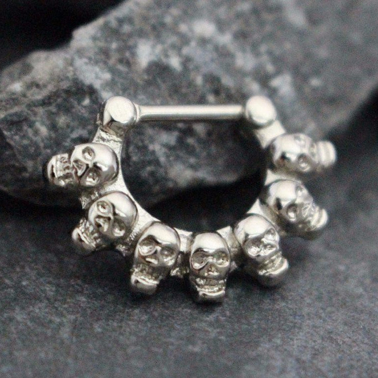 Skull sales septum clicker