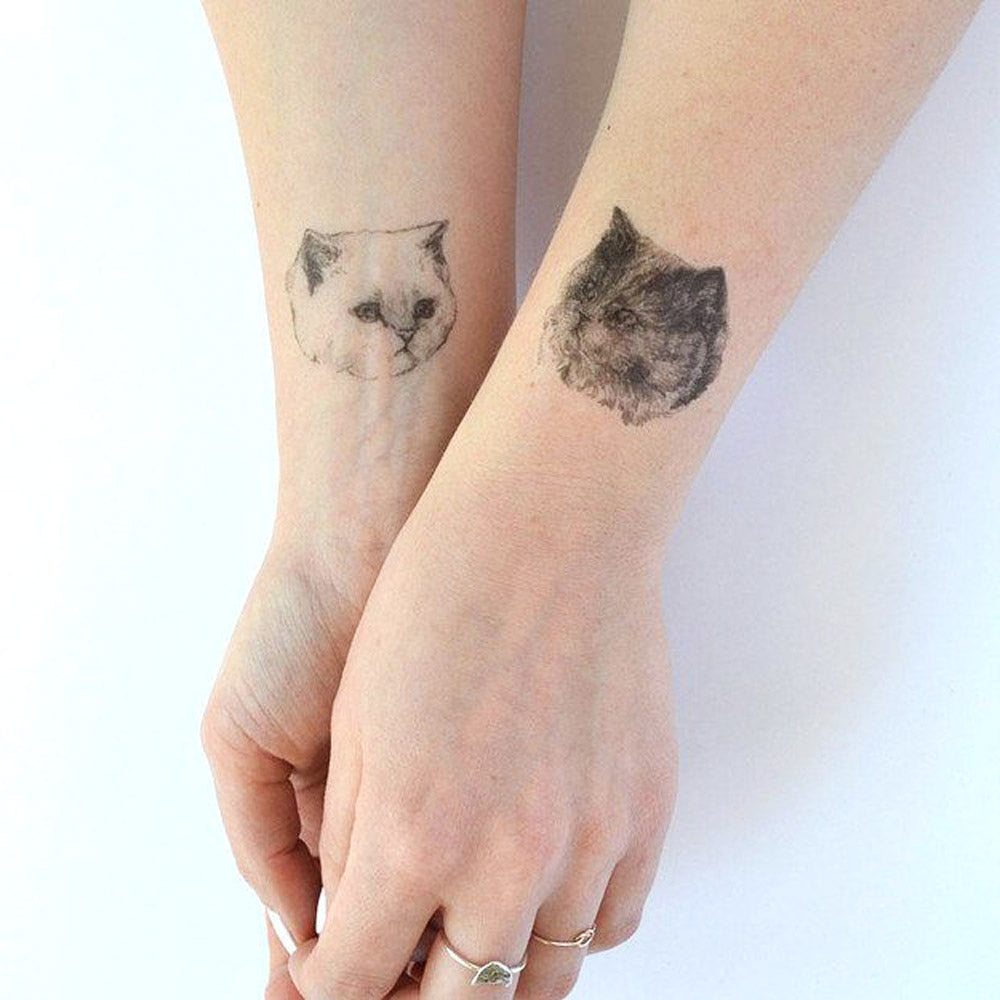 Top 153+ cat paw outline tattoo super hot