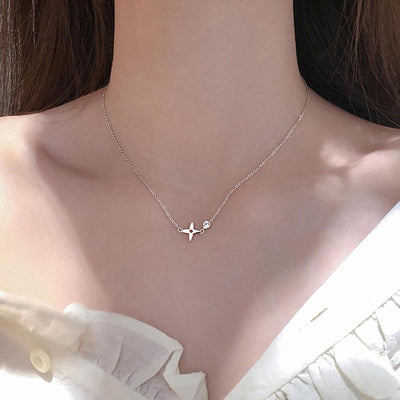 Cute Small Dainty Silver Chain Choker Necklace - www.MyBodiArt.com #necklaces