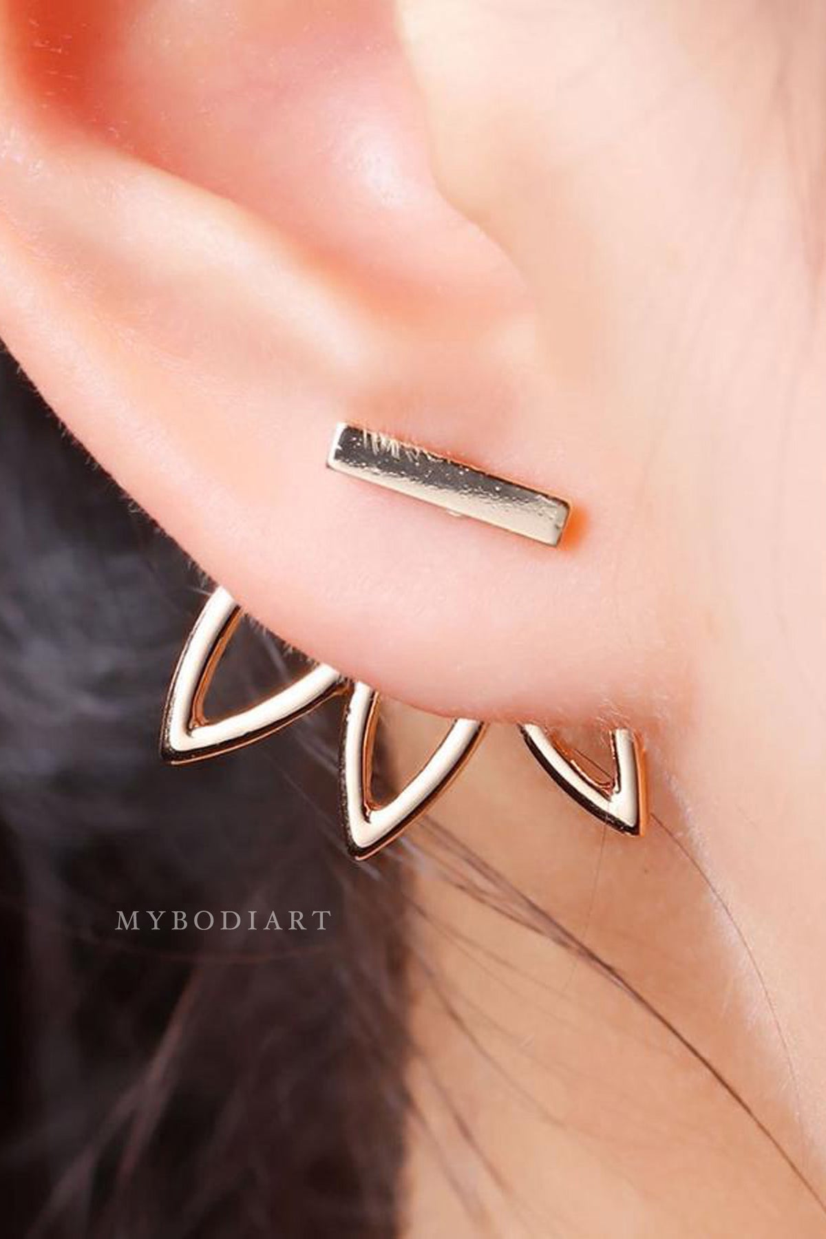 KESSARIS Butterfly Sapphire Ear Jacket Earrings M4438 | Kessaris