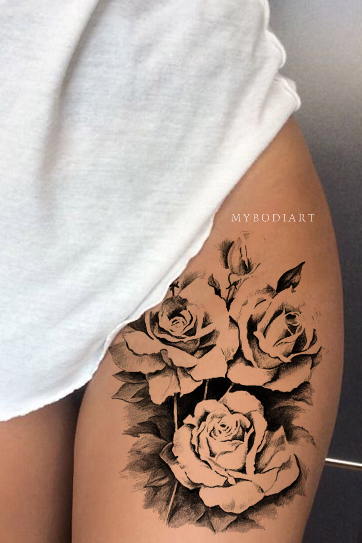 Amazoncojp Tattoo Stickers Flower Temporary Tattoo Art Painting Arm Leg  Tattoo Sticker Real Black Rose Waterproof Tattoo Color  CLZ157   Clothing Shoes  Jewelry