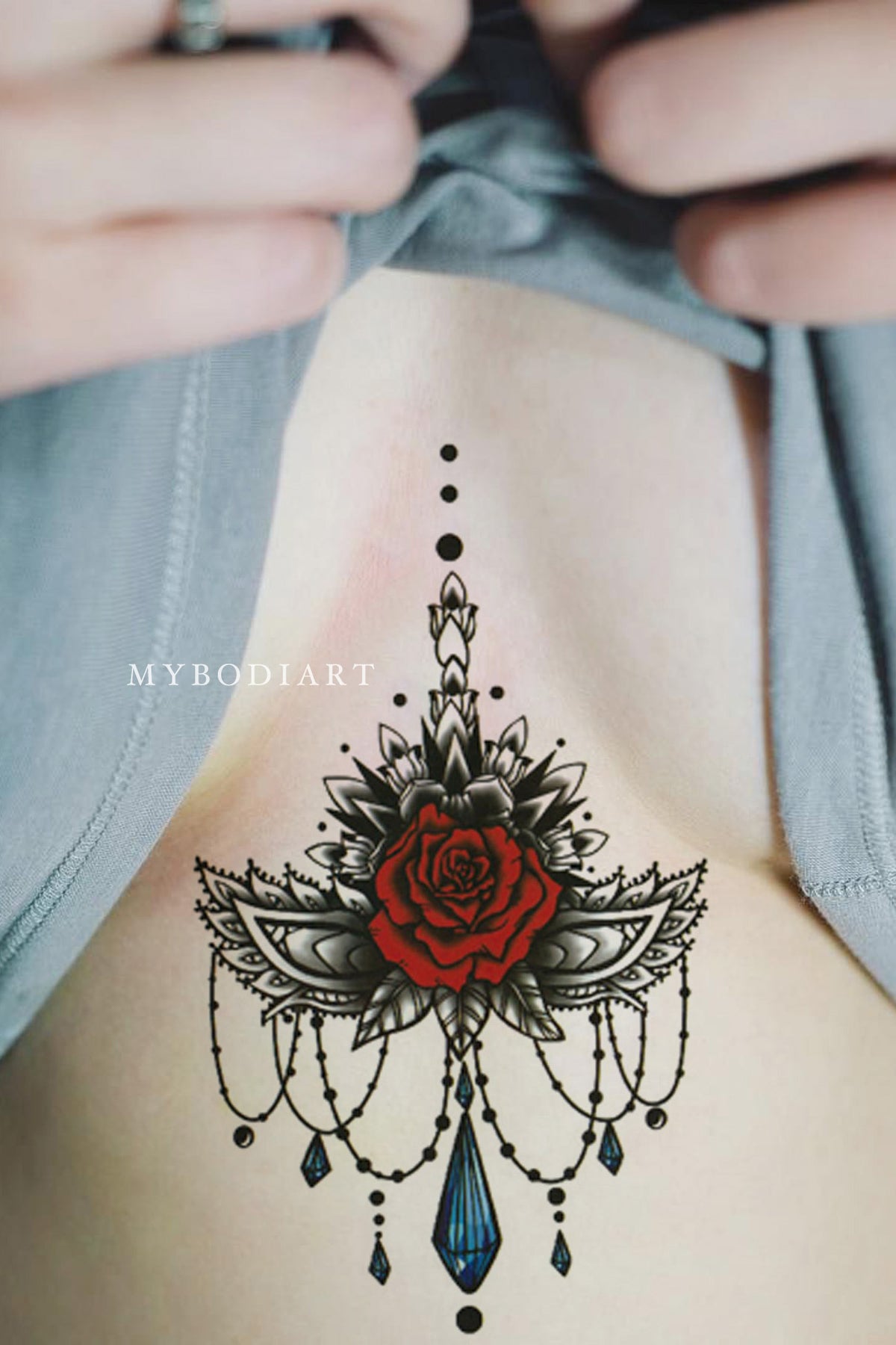 Lacy rose sternum tattoo, im getting it. So beautiful and kinda classy but  also not too girlie to me. Love it | Lace tattoo, Rose tattoos, Chest  tattoos for women