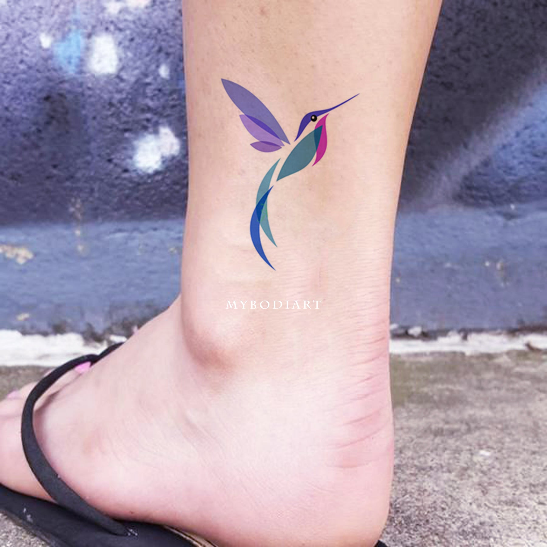 Hummingbird Temporary Tattoos Set of 2 - Etsy
