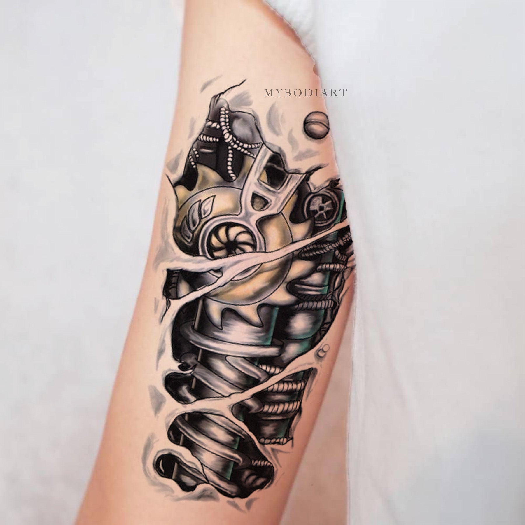 Arm Realism Robot tattoo at theYoucom