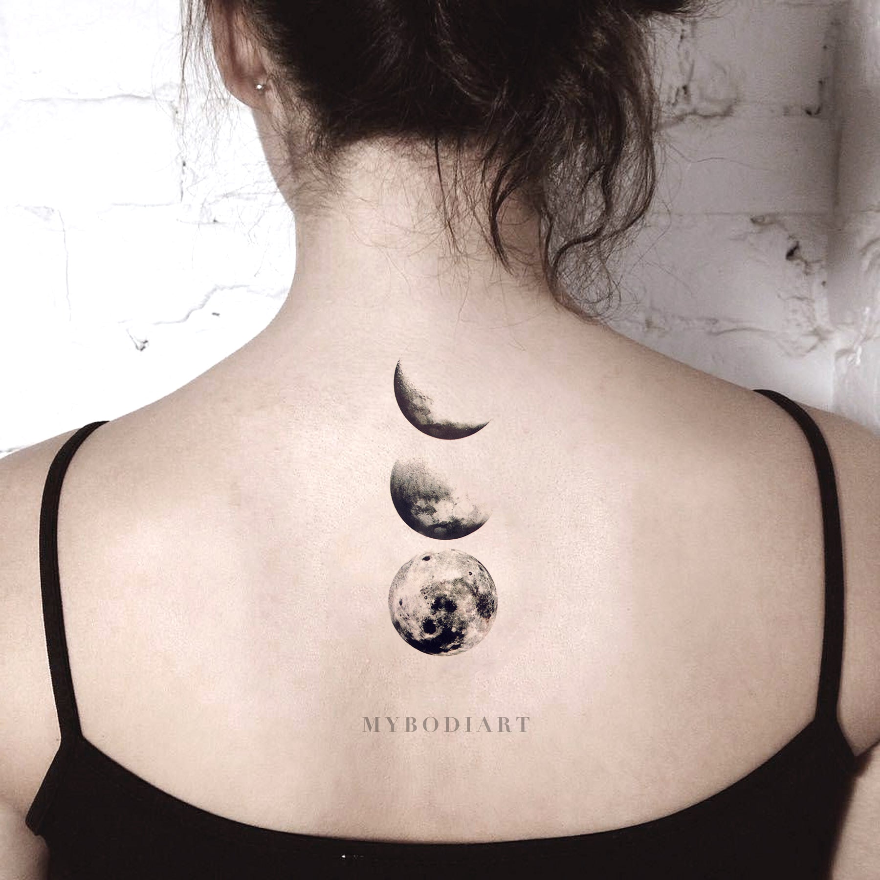 Realistic moon tattoo, Moon tattoo, Nature tattoos