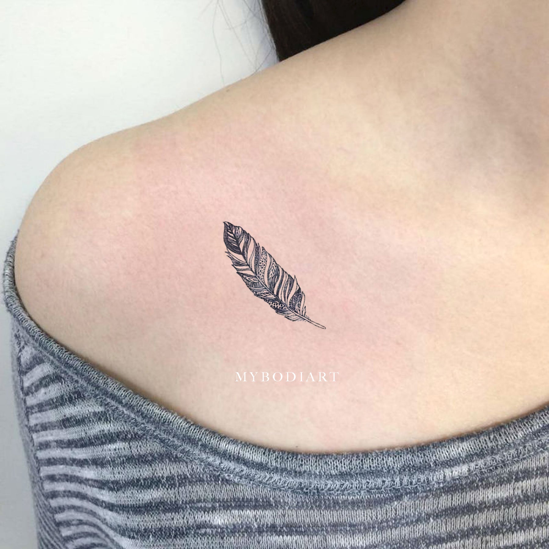 Little Feather Temporary Tattoo Set of 3  Small Tattoos