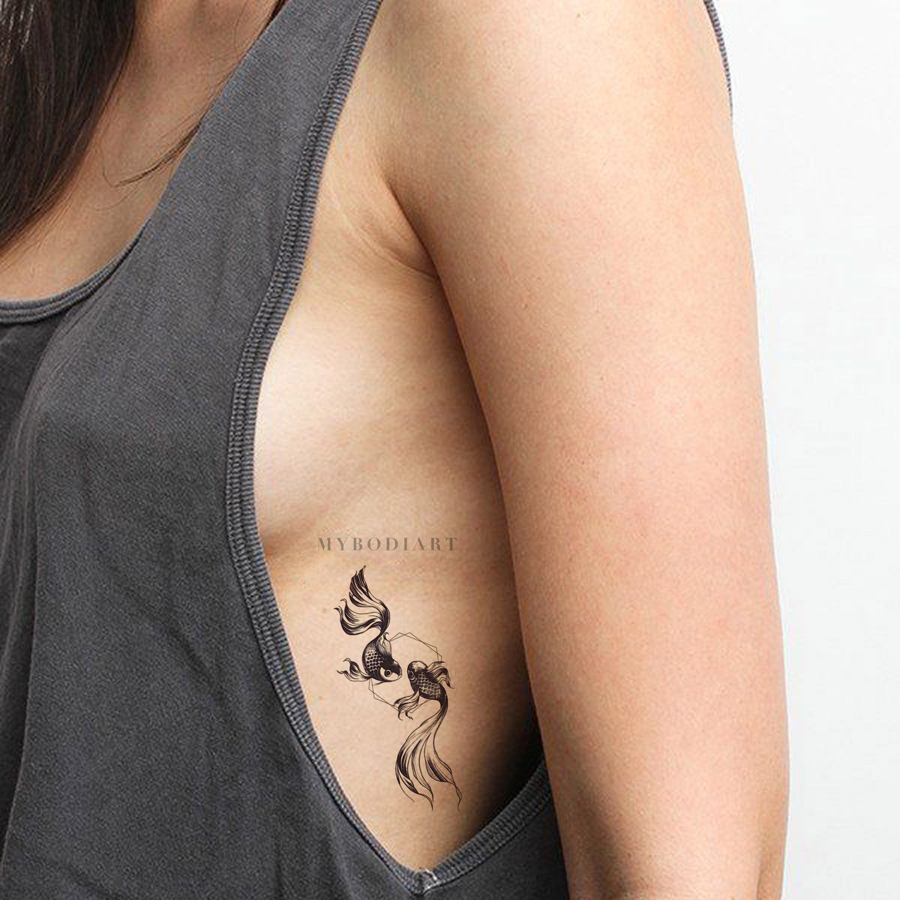 Koi Fish Tattoo on Ribs - A Bold, Beautiful Choice