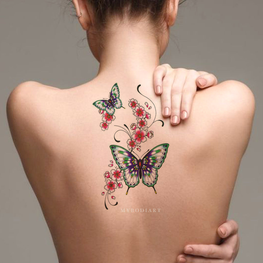 Stunning Butterfly Tattoos for the Back