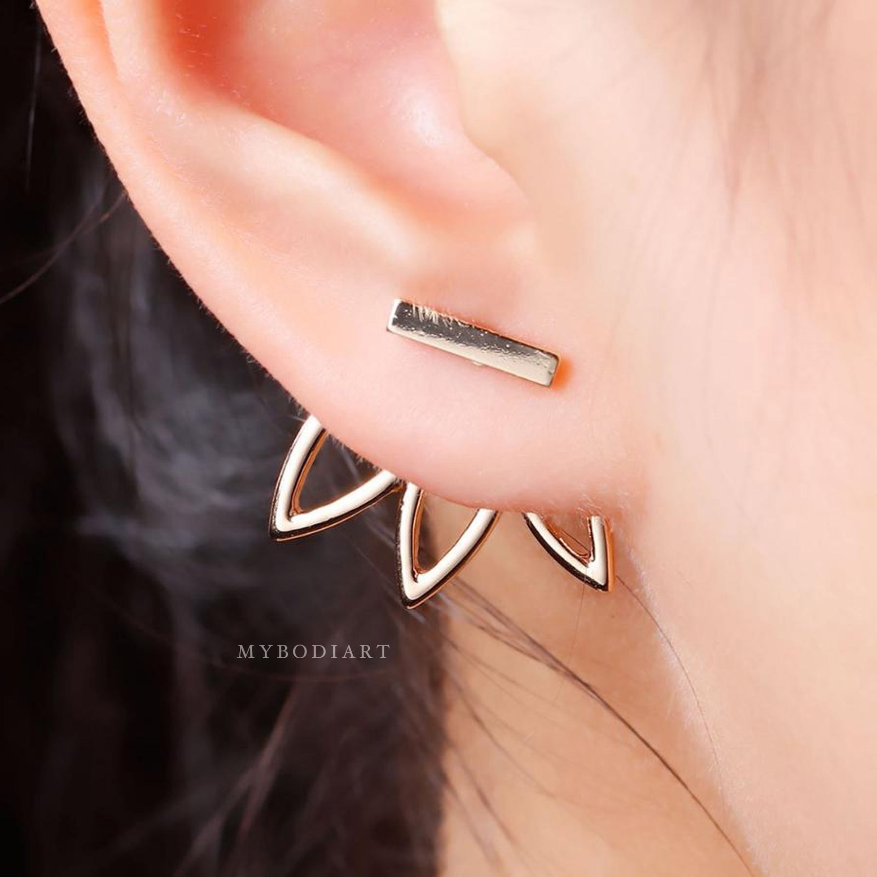 Aran Jewels | Earrings | EAR JACKET gold earrings