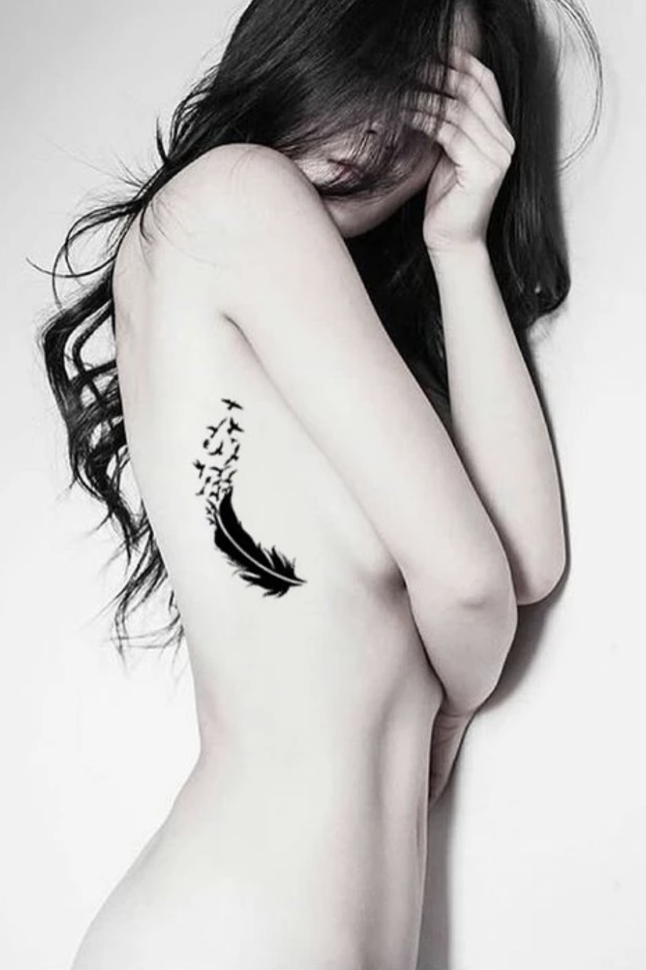 Feather Turning Into Birds for Freedom