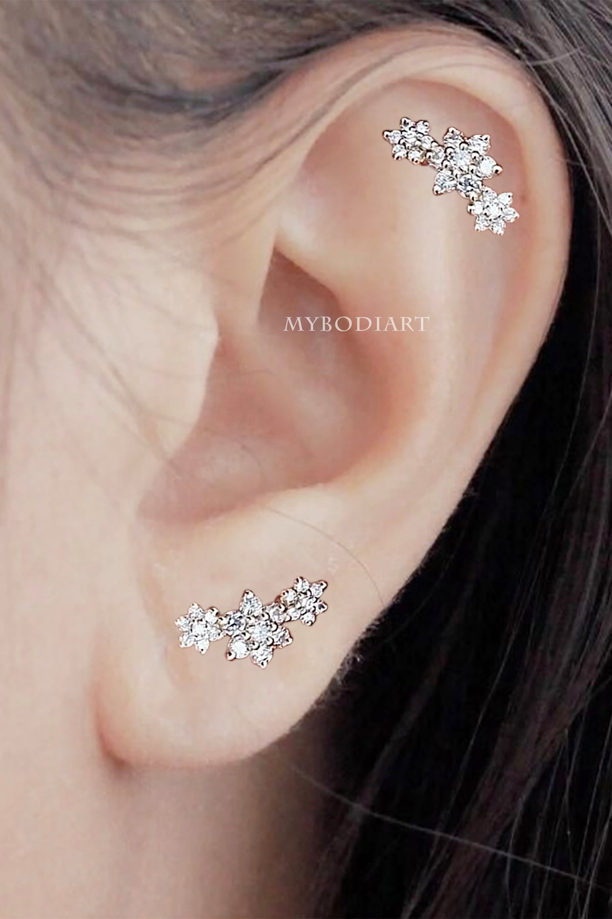 Medical Plastic Crystal 8mm Earrings – Concierge Ear Piercing