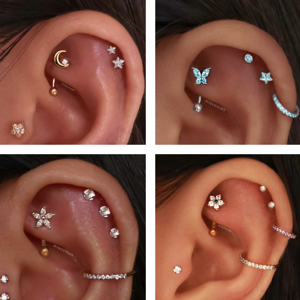 Cute 2025 rook piercings