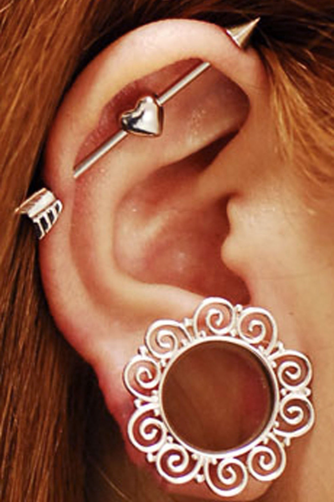 Qupid Heart Arrow Industrial Barbell Piercing – MyBodiArt