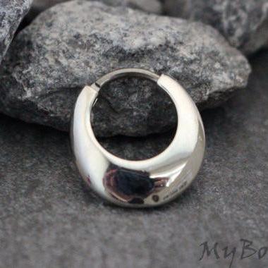 Silver Septum Ring, Daith Piercing Jewelry, Rook Earring in 16G Silver