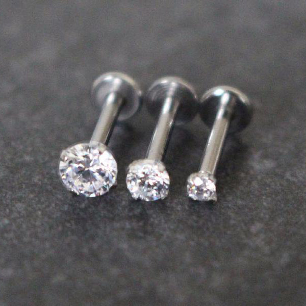 Swarovski labret stud discount