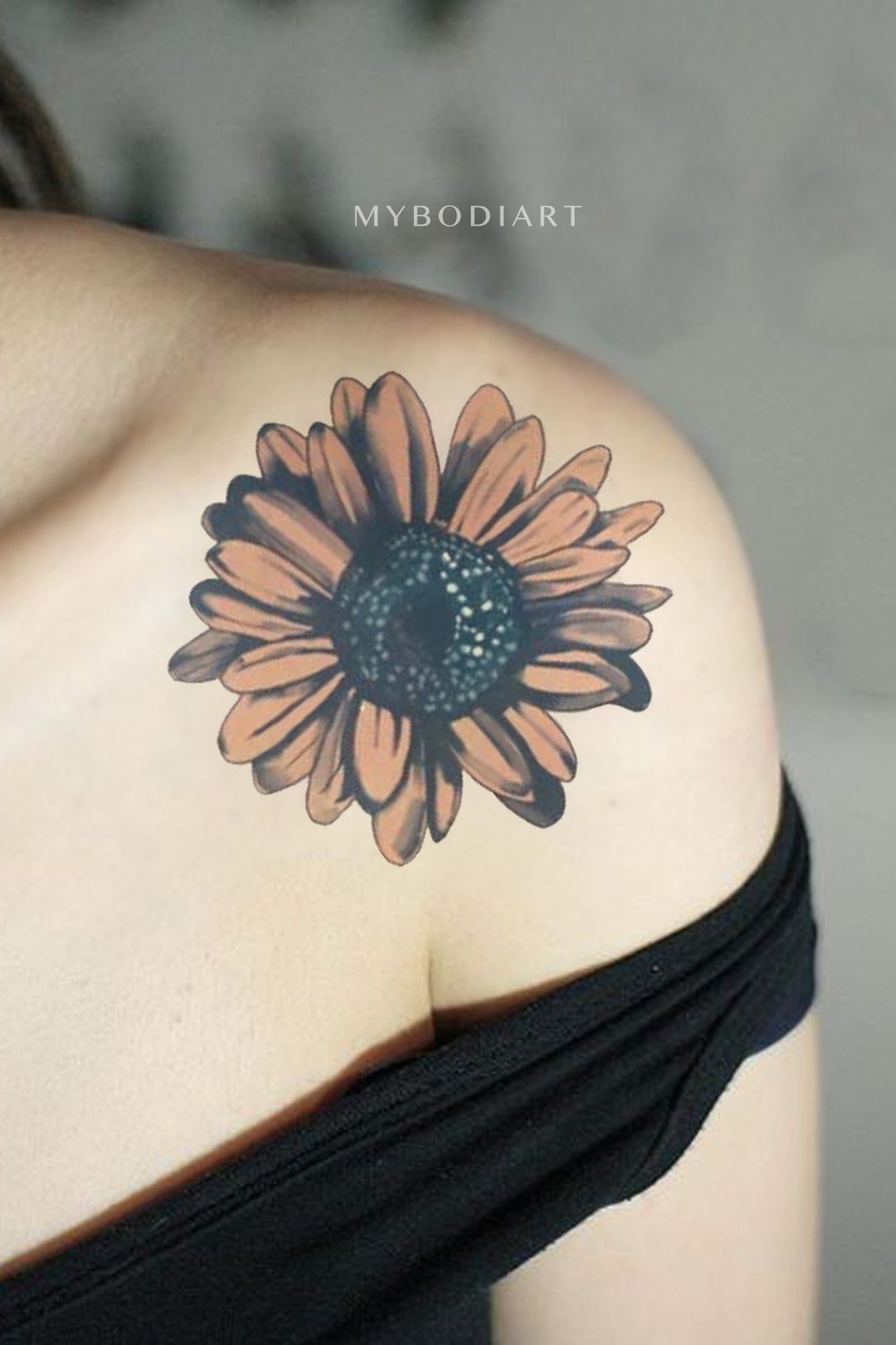 Stunning Black & White Sunflower Tattoo Ideas