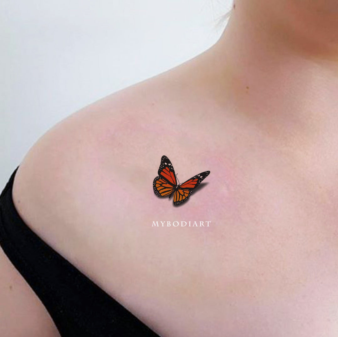 Butterfly Temporary Tattoo, image size:1080x1077
