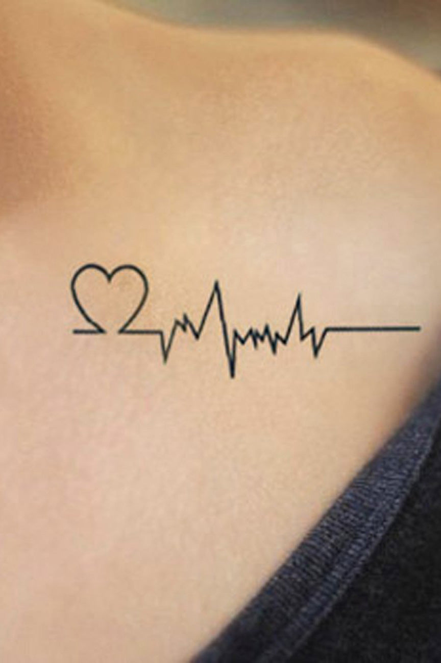 Feel Your Heartbeat with a Tattoo Line